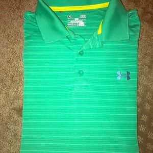 UA Green Polo Size LG “Loose Fit”